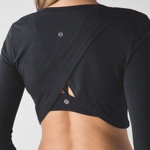 Lululemon Arise Cropped Long Sleeve - Size 8